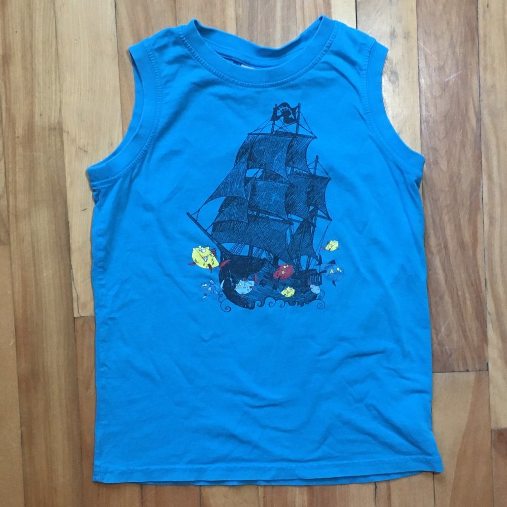 TAG Pirate Ship Muscle Tank Top